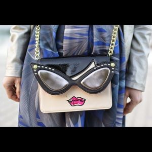Betsey Johnson Lady Face Crossbody
